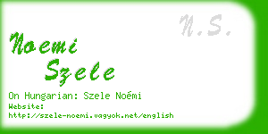 noemi szele business card